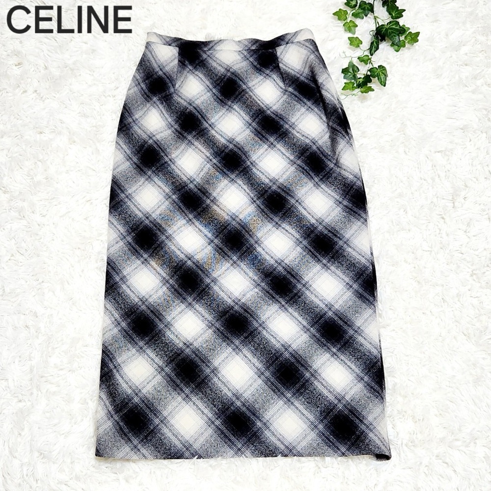 Celine grey tartan Women's Skirt
